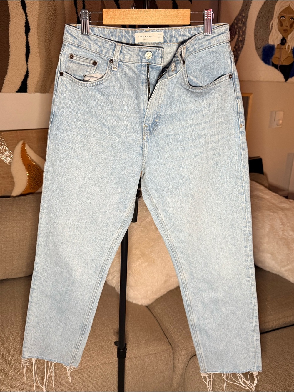 Topshop Straight Jeans